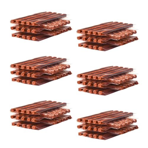 Image of 150PCS Tire Repair Strings, 4 inch x 1 /4 inch Rubber Tire Repair Plugs Self Vulcanizing String Insert, Universal Vehicle Tire Puncture Repair Strips Tubeless Seal for Car Truck Bike