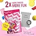 Sweet Yourself Vegan Gummies Variety Mix Sour and Non-Sour - Vegan Gummy Candy 100% Plant Based Snacks - 3.5oz (6 Pack)