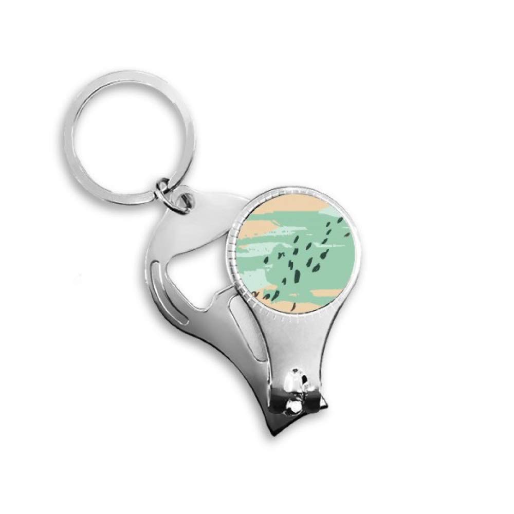 Porte-clés avec motif de plantes abstraites accessoire design végétal Scatter