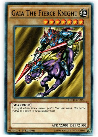 Yu-Gi-Oh! - Gaia The Fierce Knight (YGLD-ENA05) - Yugi's Legendary Decks - 1st Edition - Common