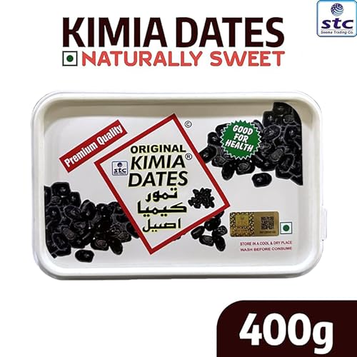 Image of Kimia Dates Original Mazafati Dates - Pack of 1 (400gm) | Juicy & Delicious Khajoor, Khajur | Healthy Snacks | Rich in Fibre | Perfect for Snacking (Plastic Box)