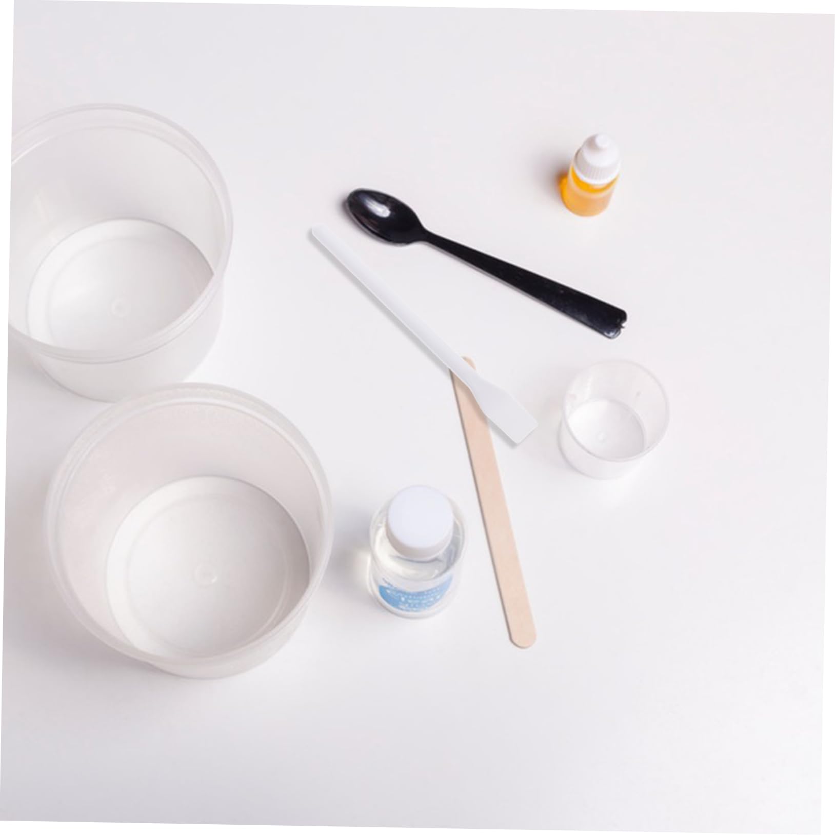10pezzi Spatole in Plastica Per Colla Applicatori Cosmetici Strumenti Di Miscelazione Per Utensili Per Artigianato Trucco Cura Della Raschiamento Da Barattoli