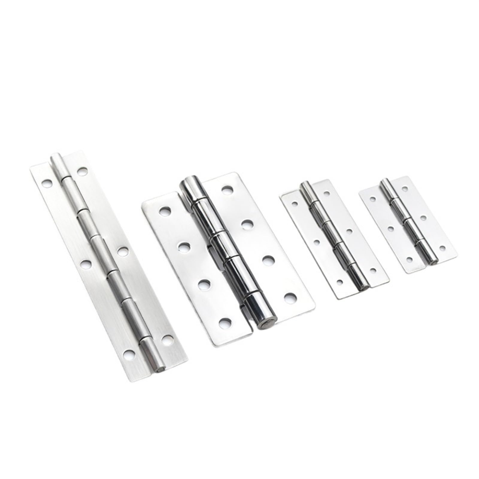 Bisagra de puerta de gabinete de Hardware de acero inoxidable, bisagra a tope de gabinete, longitud de 60mm/75mm/100mm/150mm(XK440-100)