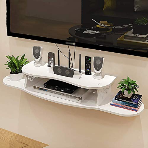 Tv-Schrank Regal Set-Top-Box Wifi Router Regal Tv-Regal Wandregal Schwimmendes Regal Wand-Tv-Schrank Tv-Konsole Multimedia-Ausstattung Regal