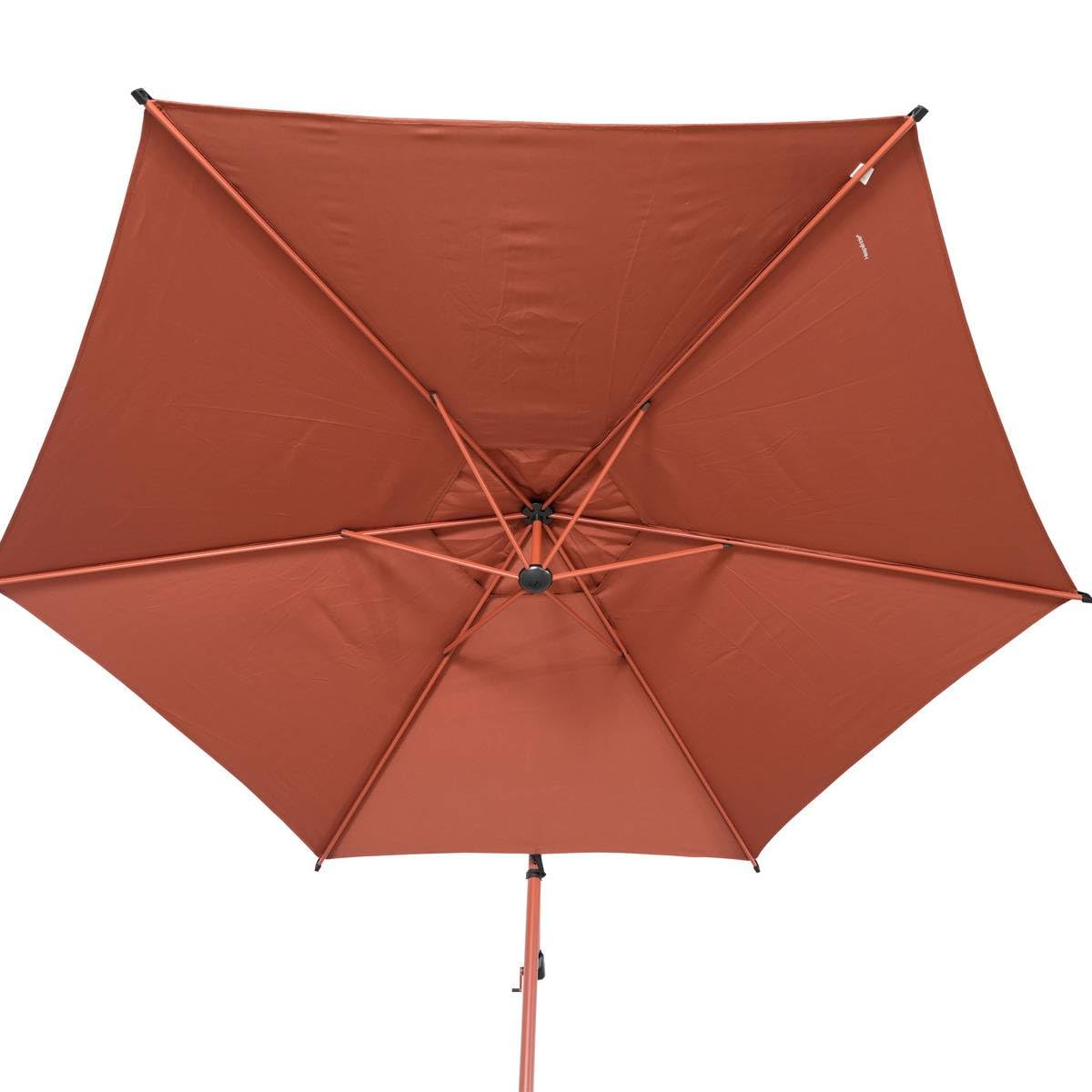 HESPERIDE - Parasol Déporté Rond Manoa 3 m Acier Anti-rouille Toile Déperlante Amovible Orientable 360° Protection Soleil pour Jardin Terrasse