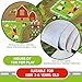 Oriate Kids Toy Dream Mat Happy Farm Activity Playmat, Parent-Child Interaction Game Rug, Ideal Children's Educational Floor Mats for Bedroom Playroom Play and Learn 552-F