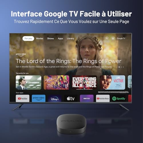 Google TV Box - Boîte TV 4K UHD Compatible Google TV et Netflix Certifié – vue 3