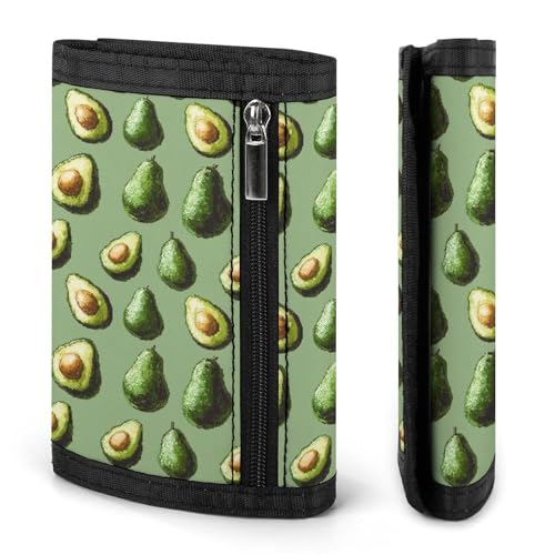 Cute Avocado 1 Print Wallet for Men, 8 Credit Card Holder Slim Minimalist Front Pocket Small Mens Bifold Wallets2