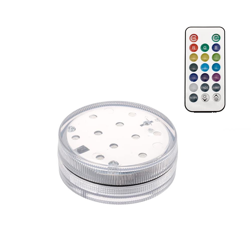Buy AfooBezos Submersible Lights with Remote, 2.8inch Round Remote