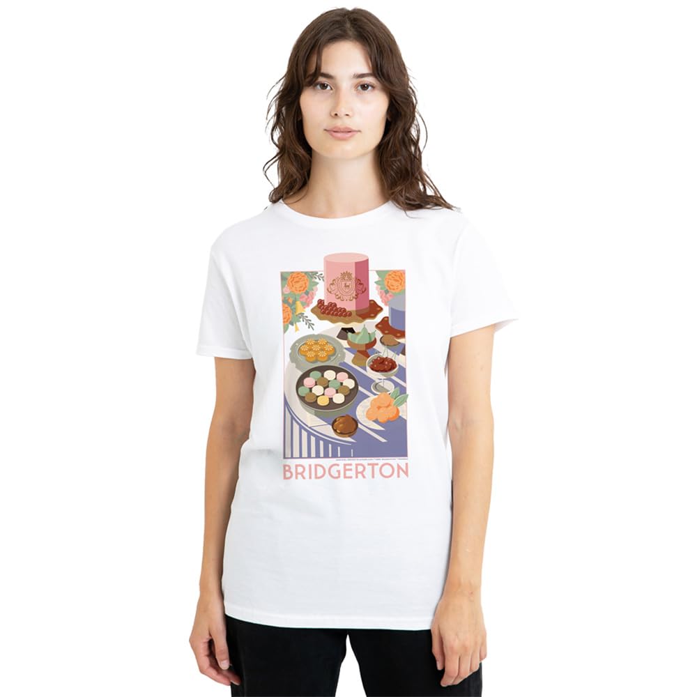 Bridgerton Women's Treats T Shirt White - L