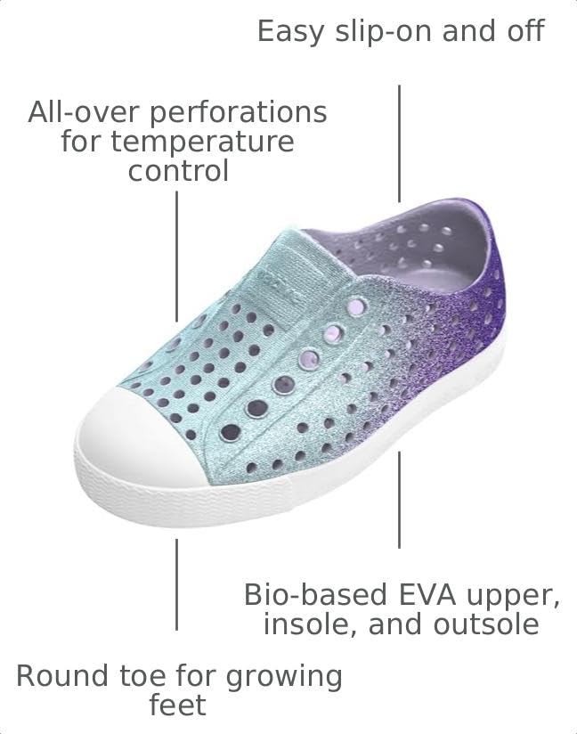 Image of Native Shoes Unisex-Child Jefferson Bio-Bling Sneakers