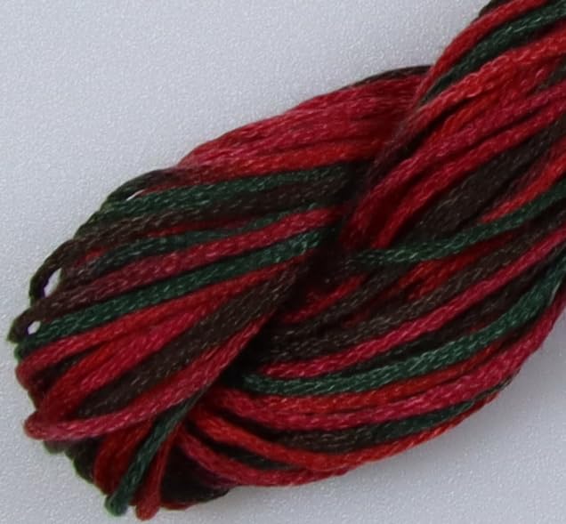 Image of KCS Big skeins of 25 Meters Size 25 Color Variegated Cross Stitch Stranded Threads,6 skeins,4519