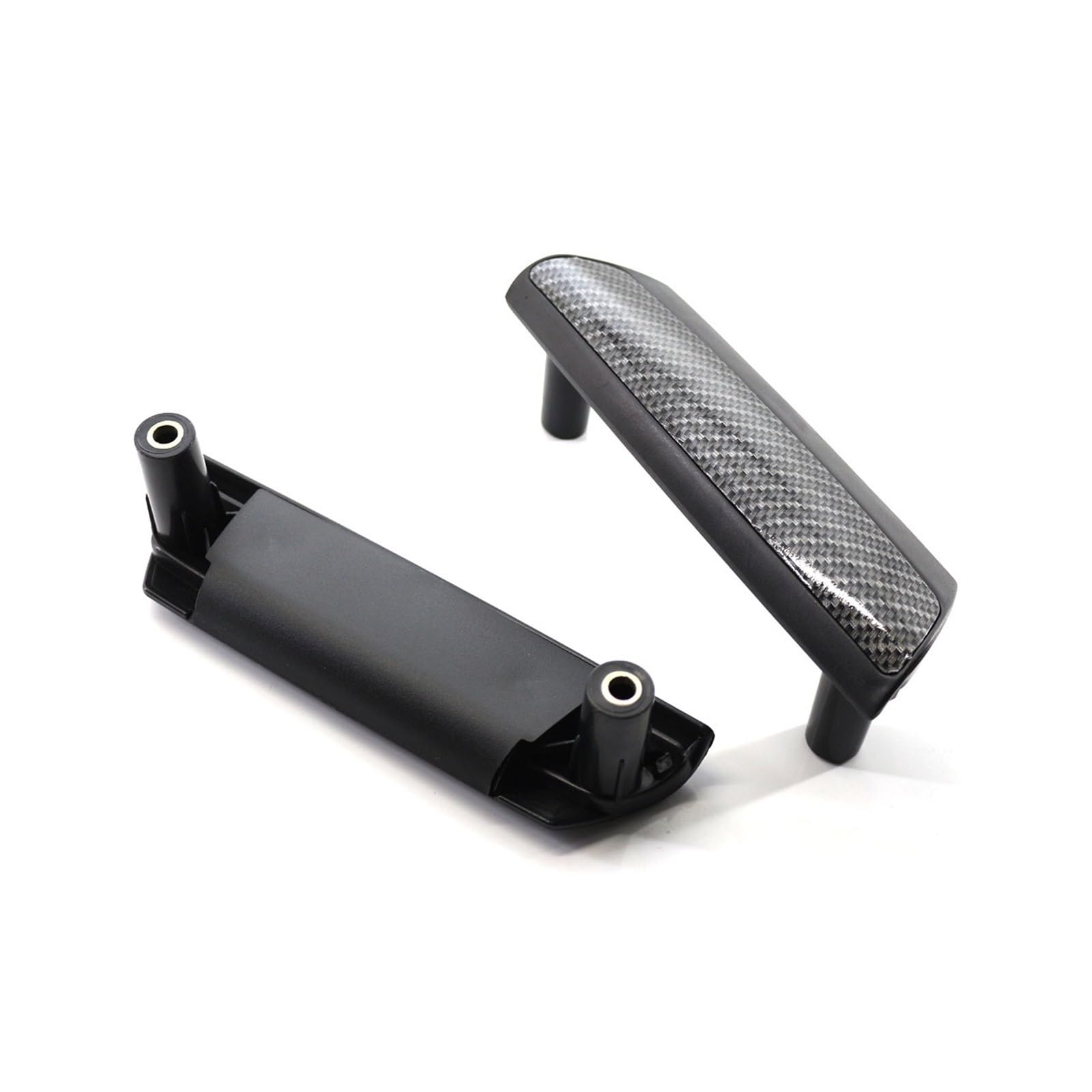 Aphkqost Carbon Fiber Color For Vw For Transporter For T5 For Multivan For Caravelle 2010+ 1Pair Car Interior Door Handle Cover Left Front Right Interior Door Handle Inner