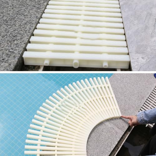 Grille de drainage de piscine rotative à 360 degrés pour allée