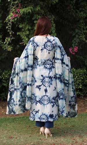 Image of GoSriKi Women's Viscose Printed Straight Kurta with Narrow Pant and Dupatta | Kurta Set for Women Suit Set for Women | Indian Ethnic Wear Designer Collection