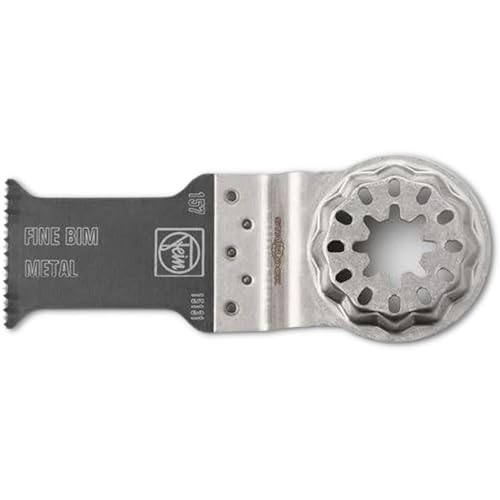 Fein StarLock 63502157260 - Hoja de sierra oscilante fina E-Cut con forma de cintura estrecha de 1-18 pulgadas de ancho para perfiles de aluminio y