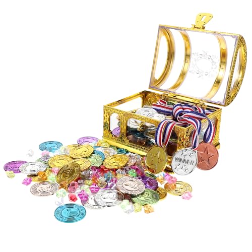 Monedas piratas de juguete para fiestas temáticas infantiles y juegos