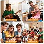Ultimate Ukulele Practice Mat Ukulele Chord Chart 80x40cm Rubber Practice Guide – Chords, Intervals & Diatonic Progressions for Beginners & Pros
