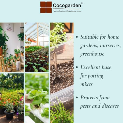 Image of Cocogarden Cocopeat Powder - 10 KG, Ready to Use Form for Indoor & Outdoor Home Garden, Potting Plants, Terrace Gardening