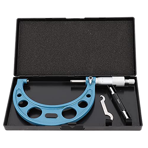 ANKROYU Calibrador digital, micrómetro en espiral de acero al carbono, calibradores micrométricos resistentes al desgaste, calibrador micrométrico de bloqueo