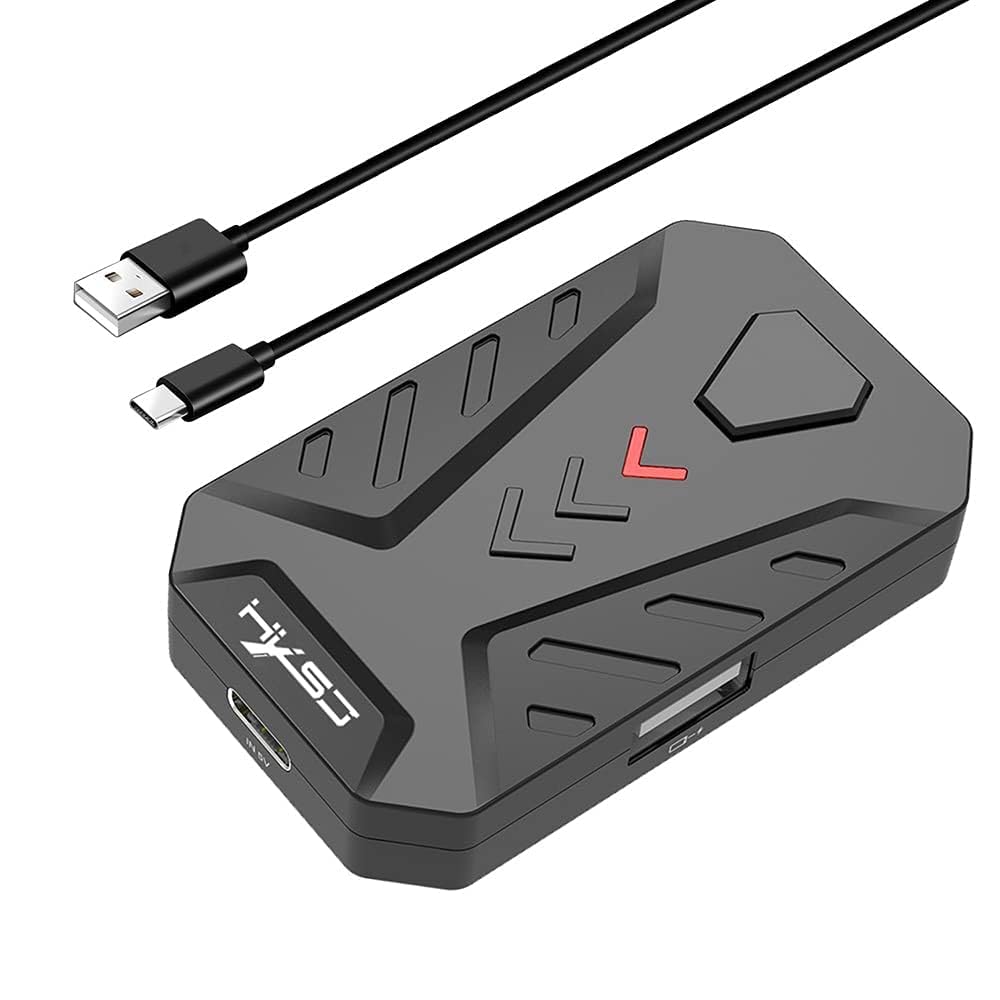 Wowobjects® P8 Wired Keyboard Mouse Converter Portable Mobile Game