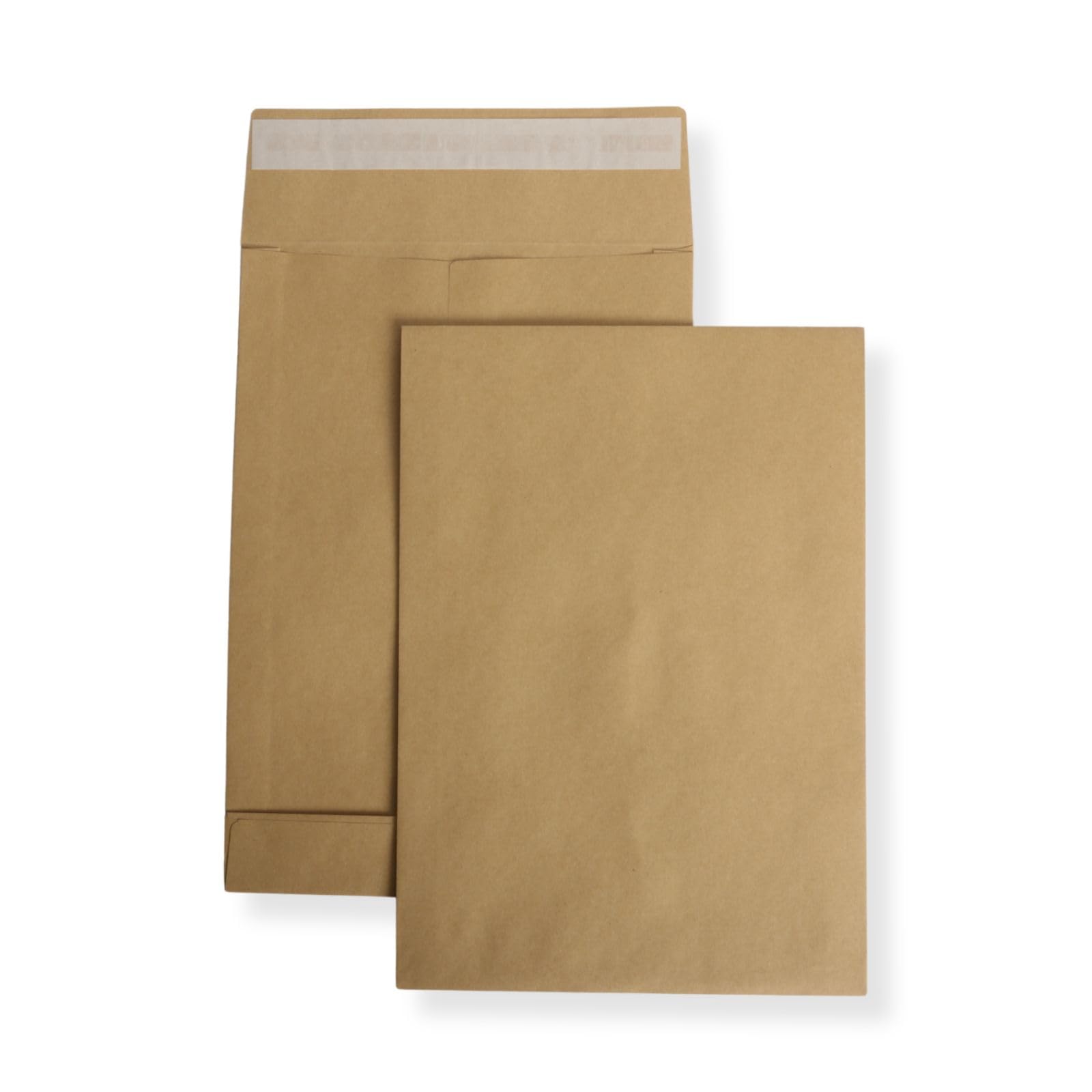 250 St. C4 Faltenversandtaschen braun Stehboden und 40 mm Falte 130 gr. Kuvert 229x324x40 mm Haftklebend Briefumschläge HK Briefhüllen
