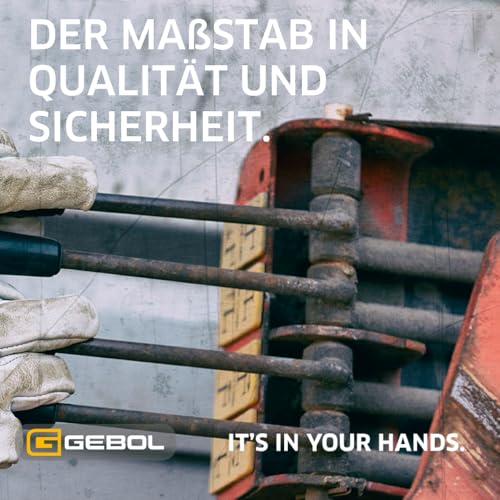 Gebol Gartenhandschuhe aus Ziegenleder, 3 Paar Lederhandschuhe für Garten, Arbeit & Freizeit, Extraweiches Leder, Dornenfest, mit Gummizug & elastischem Bündchen, Gr. S/7, Weiß