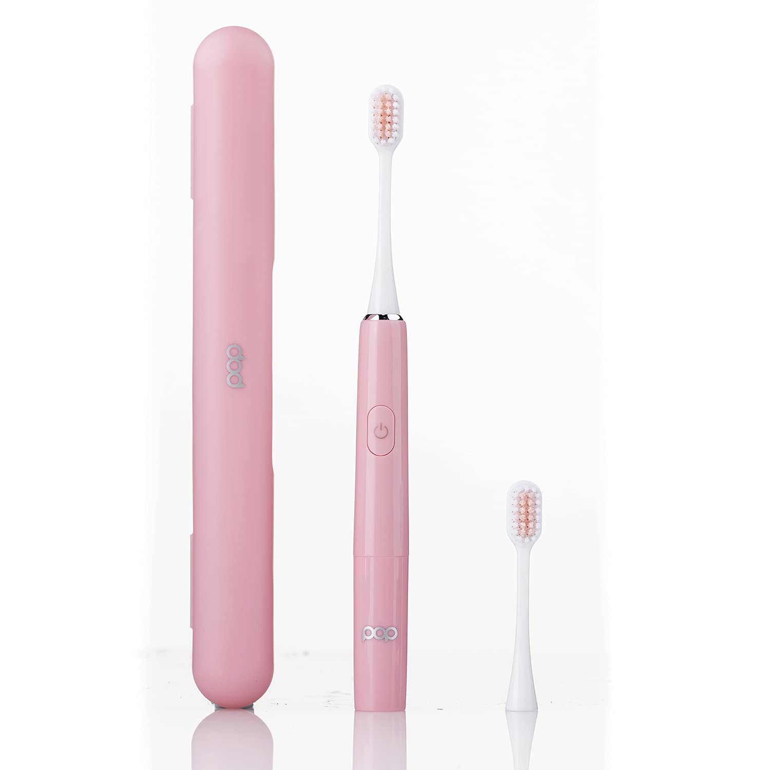 Go Plus Sonic Toothbrushes for Adults w/Electric Toothbrush Case - Electric Toothbrush for Adults & Kids - Sonic Toothbrush w/ 2 Speeds - 18000-24000 Vibrations Per Minute (Rosy Pink)