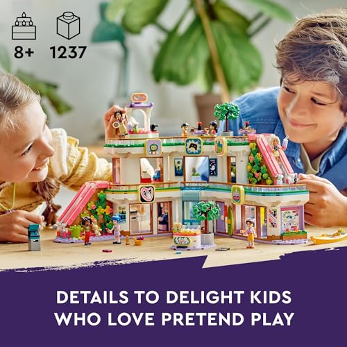 LEGO Friends Heartlake City Shopping Mall Building Kit for Kids, Gift Set for 8 Year Old Girls and Boys