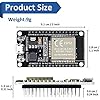 2 قطع Esp32 واي فاي مجلس التنمية مع 2 قطع اندلاع المجلس (30 Pin)