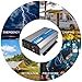 Tebrol 2500W Pure Sine Wave Inverter 12V DC to 120V AC Converter for Home, RV, Truck, Off-Grid Solar Power Inverter with Built-in 5V/2.1A USB, AC Hardwire Port, Remote Controller