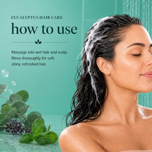 Image of Ginger Lily Farms Botanicals Shampoo, 128oz /4pk, Eucalyptus Tranquility | 100% Vegan & Cruelty-Free | Moisturizing Shampoo for All Hair Types | Refill Size