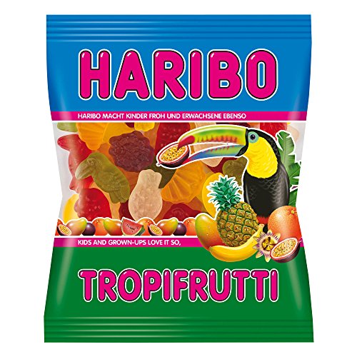 Haribo Tropifrutti, 5er Pack, Gummibärchen, Weingummi, Fruchtgummi, Im Beutel, Tüte – Ansicht 3