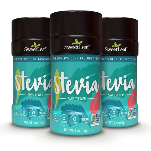 SweetLeaf Stevia Powder Shaker Jar 4 Oz Ea (Pack of 3)