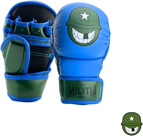 Miniatura 2 de Milita MMA - Guantes de entrenamiento y entrenamiento MMA de 7 onzas, palma abierta, para hombres y mujeres y niños, kickboxing, boxeo Mauy Thai,