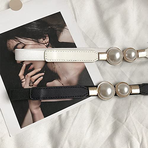 Women Belts Women Waistband Thin Ladies Rhinestone Waist Strap(white)4