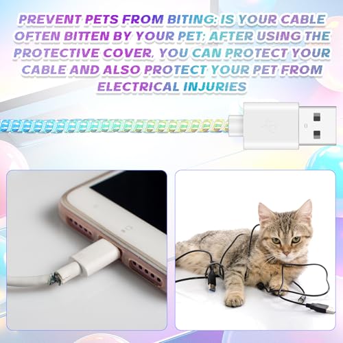 Friends 10 Pcs Cord Protectors from Pets No Chew 43.3'',Mixed Colors by Frienda - Used condition - Image 5