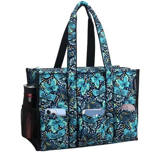 Image of Nurse Bags for Work Nursing Bag Multiple Pockets Waterproof Organizing Zip Top Clinical Bag for Nursing Students Home Health