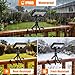 Solar Lights,Outdoor Solar Motion-Activated Light with Flexible Octopus Tripod 360° Can be Wrapped Around Tree Trunks,Dual Charging,Outdoor Sercurity Lights for Deck Fence, Garden (Black)