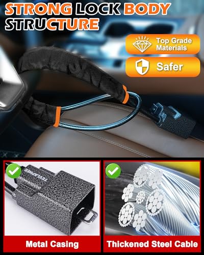 Tevlaphee Steering Wheel Seat Belt Lock