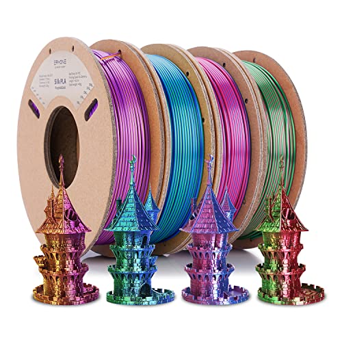 ERYONE Silk Dual Color Filament PLA 3D Printer 1.75mm +/-0.03 mm, Silk...