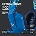 immagine 7Logitech G733 Lightspeed Cuffia Wireless con Microfono Gaming con Fascia per la Testa a Sospensione, Lightsync RGB, Tecnologia Microfono Blue Voice e Driver Audio Pro-G, Blue