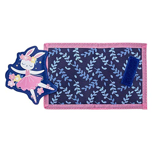Image of Stephen Joseph, Kids Wallet, Tri-Fold Bi-Fold Wallet for Boys & Girls with Zipper Coin Pocket, Durable Polyester Small Wallet for Kids, Cute Designs for School & Travel, Bunny