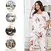 POPYOUNG Womens Pajama Sets Summer Ladies Pjs 2 Piece Loungewear Capri with Pockets Sleepwear L, Colorful Green Butterfly