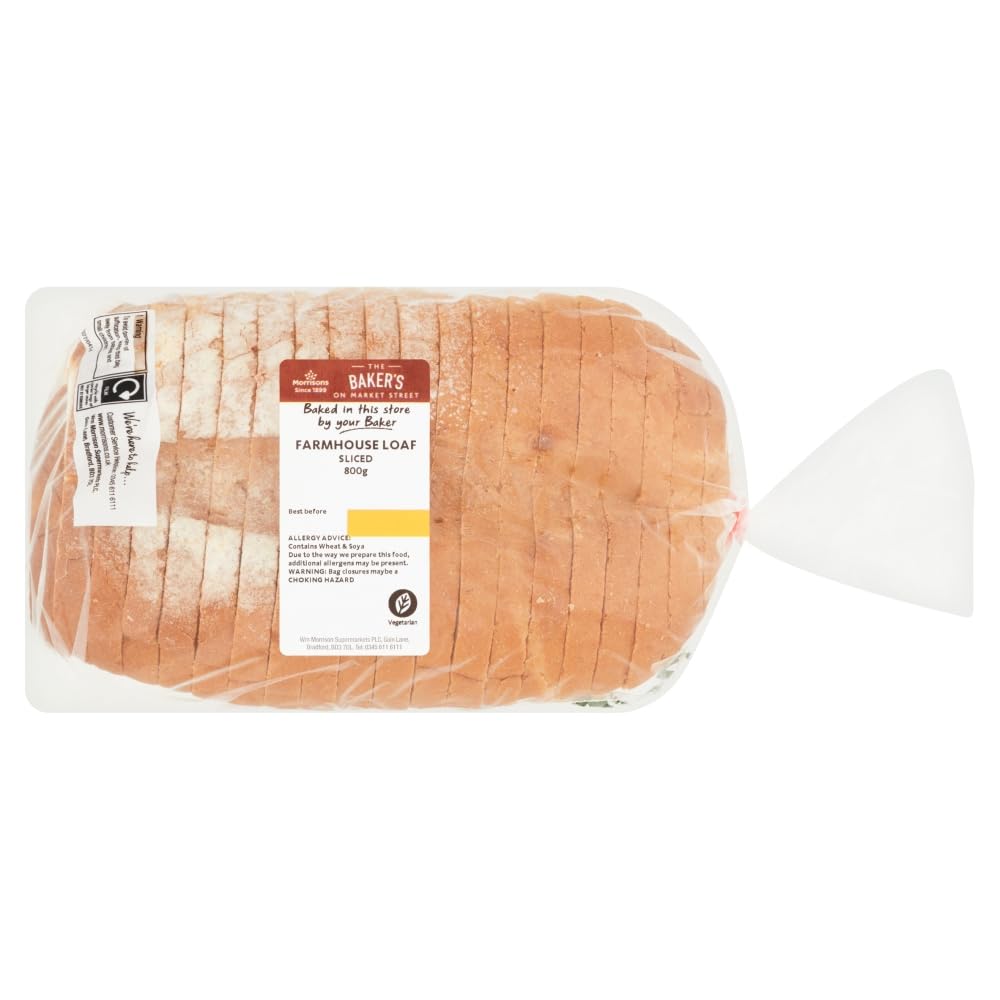 Morrisons Market Street Sliced Farmhouse Loaf 400g