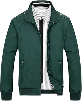 ジャケット・アウター CHECK EMBROIDERY NO COLLAR JACKET Members Only Embroidered Logo Tan Jacket with Plaid Lining