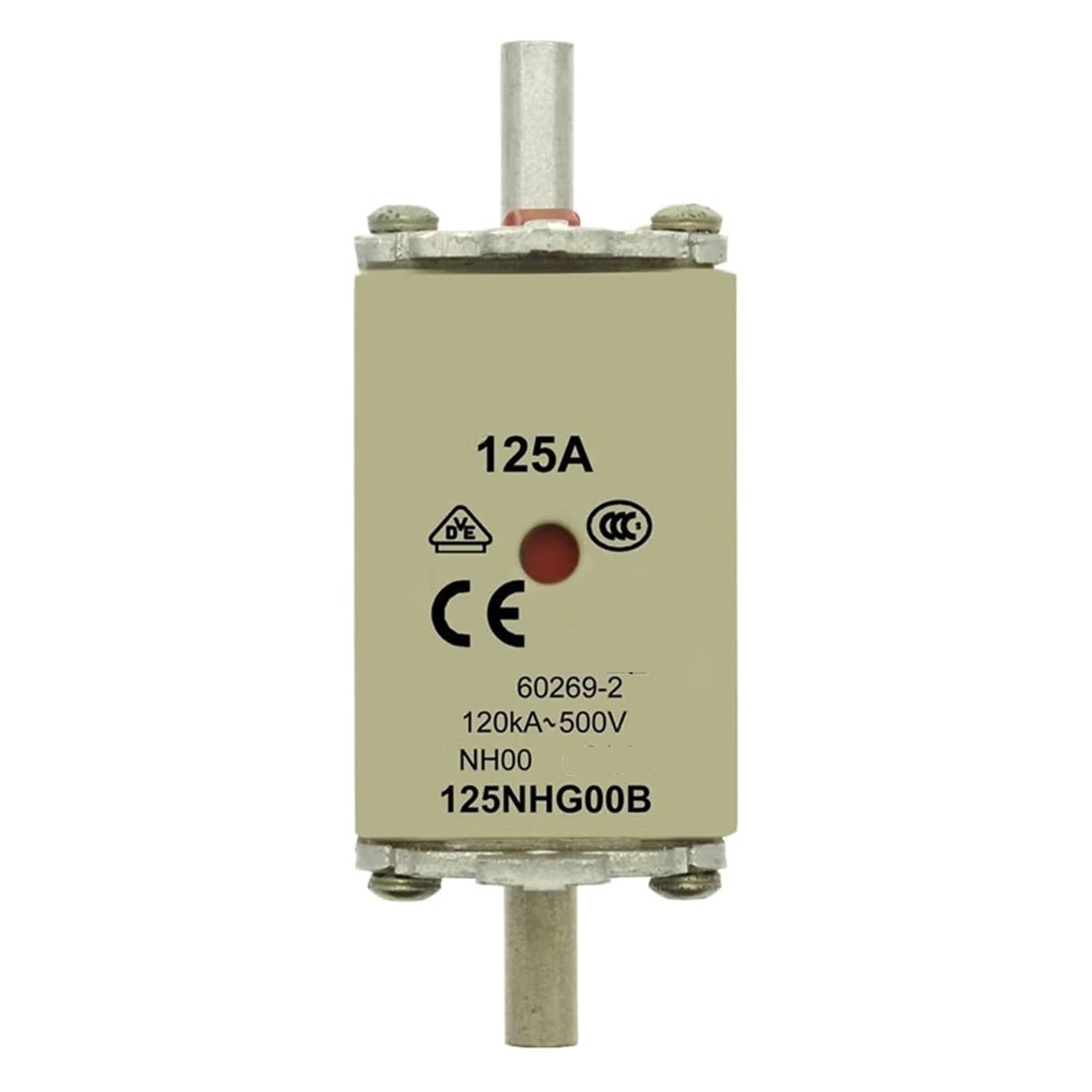 Protection de circuit 125A efficace avec le fusible 125NHG00B-500V haute vitesse