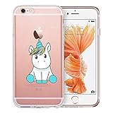 iPhone 6s Case Clear, Unov iPhone 6 Case Clear with Design Embossed Pattern Soft TPU Bumper Shock Absorption Slim Protective Cover for Apple iPhone 6s/6 4.7 inch(Baby Unicorn)