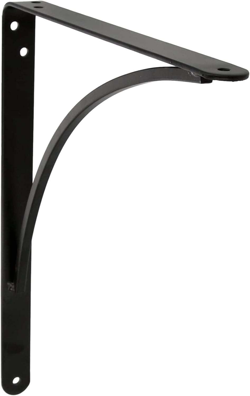 Amig - Bracket for Wall Shelves - Metal Bracket for Shelves - Angle for Shelves - Shelf Support - Steel - Black - Dimensions: 150x125 mm - Maximum Recommended Weight: 105 kg