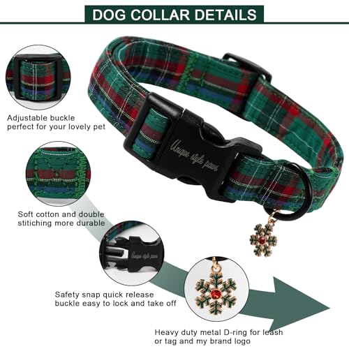 Unique style paws Hundehalsband mit Schnellverschluss aus Baumwolle, buntes Blumenmuster, langlebiges Geschenk, niedlich, für kleine, mittelgroße und große Hunde und Hündinnen